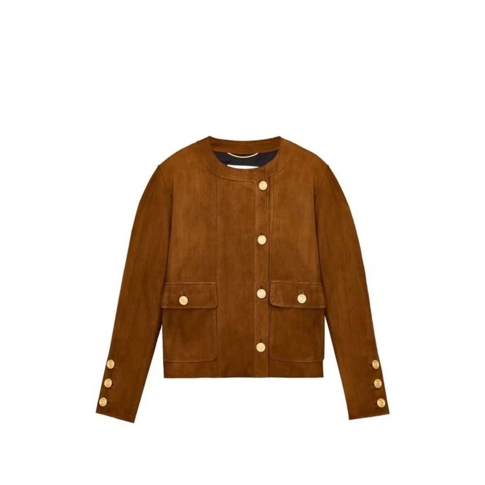 Saint Laurent Women Suede Leather Jacket